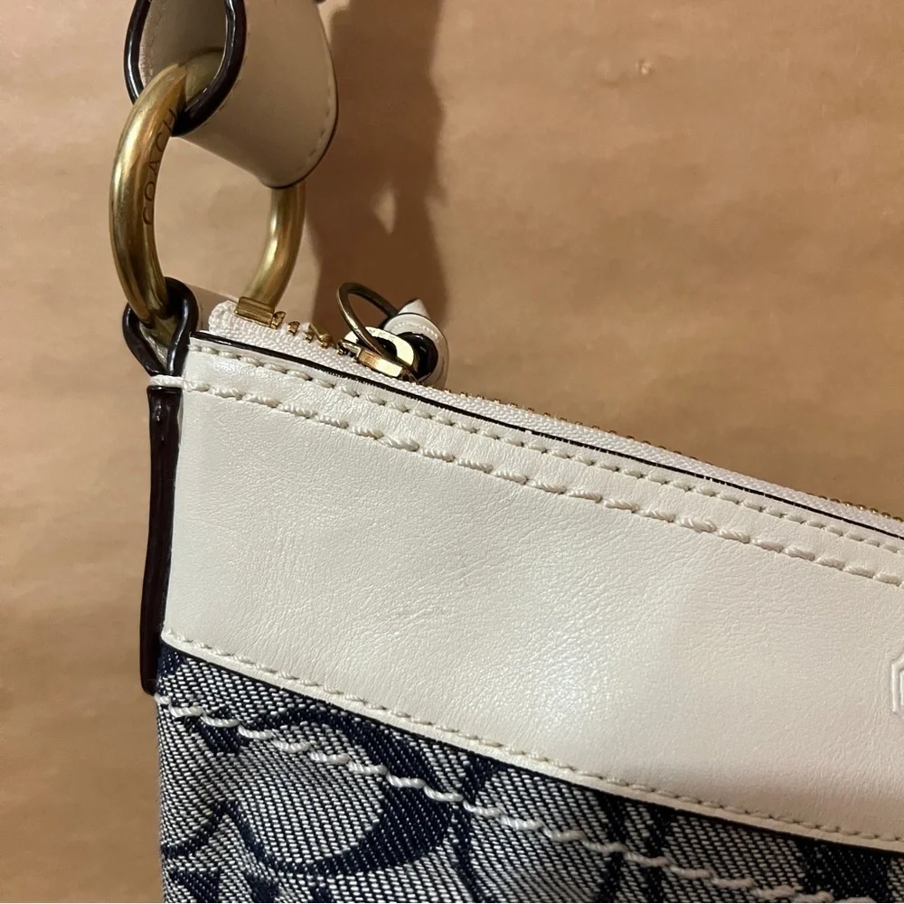 Coach | Signature Sufflette Denim Monogram Bleeker Shoulder Bag Purse G065-10402